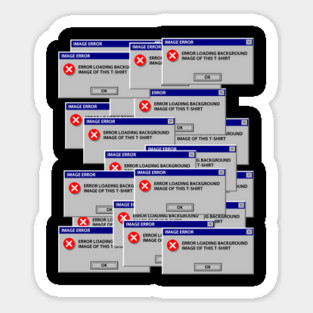 Virus image error Sticker