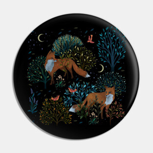 Forest Foxes Pin