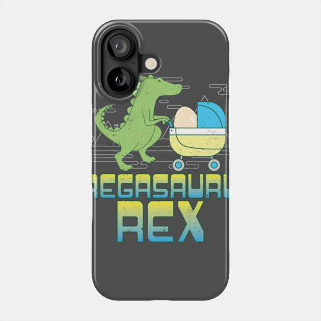 Pregasaurus Rex T-Shirt Preggo T-Rex Funny Phone Case by belownormal
