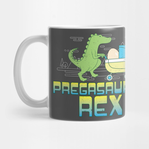 Pregasaurus Rex T-Shirt Preggo T-Rex Funny by belownormal