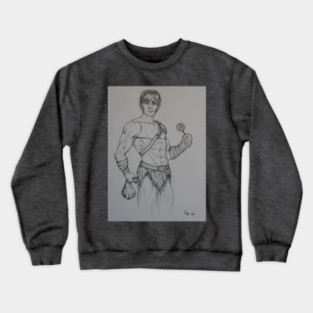 Blag the Barbarian/Monk from Intelligence Check Crewneck Sweatshirt