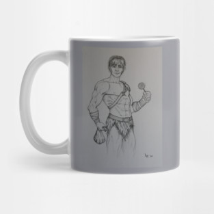 Blag the Barbarian/Monk from Intelligence Check Mug