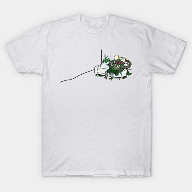 Couch Slime T-Shirt by BMOVIEMANIA