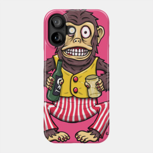 drunk monkey Phone Case