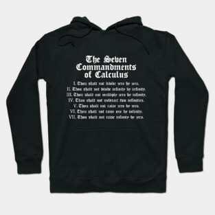 The Seven Commandments of Calculus (White) Hoodie