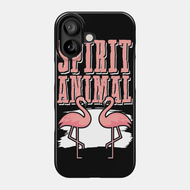 Flamingo Spirit Animal Phone Case by belownormal