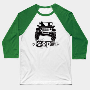 Jeep Dog Canine K 9 Baseball T-Shirt