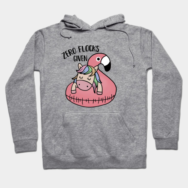 Zero Flocks Given Unicorn Flamingo Hoodie by logiamerch