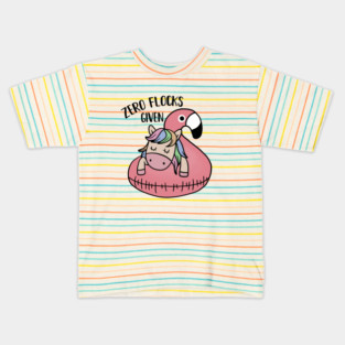Zero Flocks Given Unicorn Flamingo Kids T-Shirt