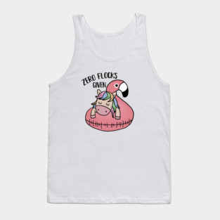 Zero Flocks Given Unicorn Flamingo Tank Top