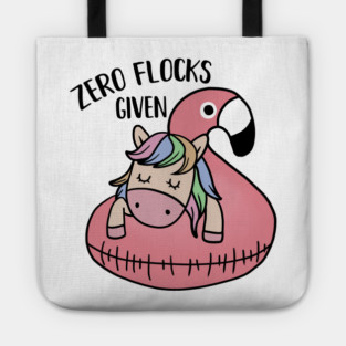 Zero Flocks Given Unicorn Flamingo Tote
