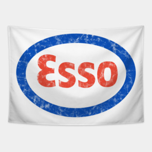 Esso gasoline distressed Tapestry