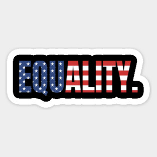 Equality, American Flag, Black Lives Matter, Black History, Civil Rights Magnet