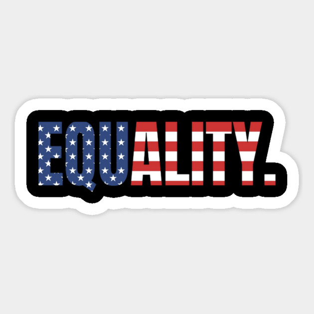 Equality, American Flag, Black Lives Matter, Black History, Civil Rights Magnet by UrbanLifeApparel