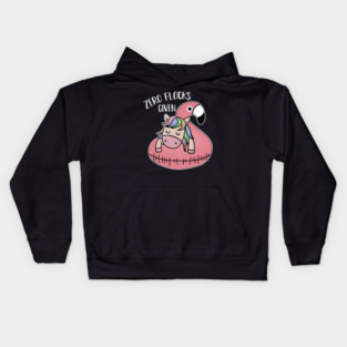 Zero Flocks Given Unicorn Flamingo Lover Kids Hoodie
