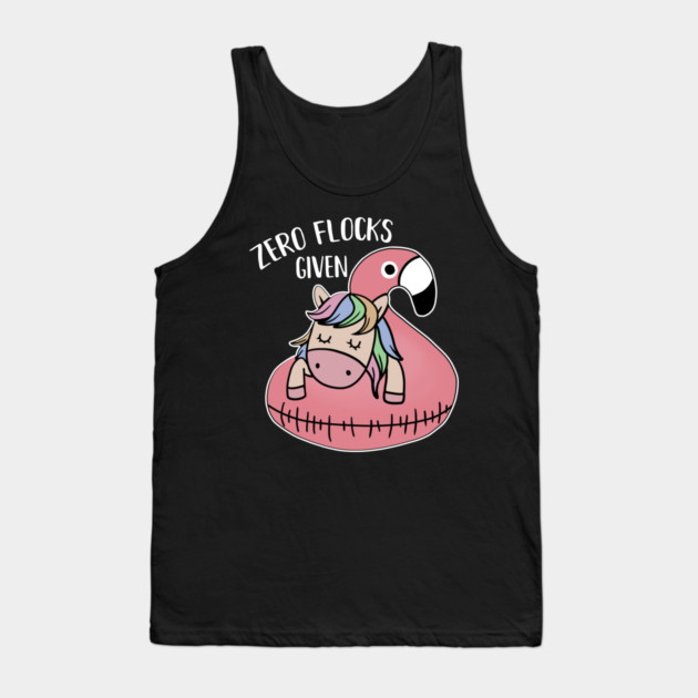 Zero Flocks Given Unicorn Flamingo Lover Tank Top by logiamerch