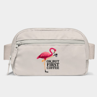 But First Coffe, Love Flamingos Bag