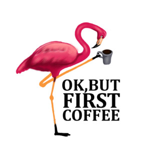 But First Coffe, Love Flamingos T-Shirt
