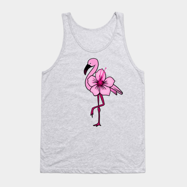 Flamingo Floral, Hawaiian Flower, Love Flamingos Tank Top by logiamerch