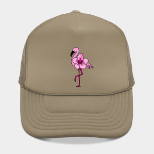 Flamingo Floral, Hawaiian Flower, Love Flamingos Hat