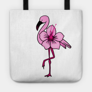Flamingo Floral, Hawaiian Flower, Love Flamingos Tote