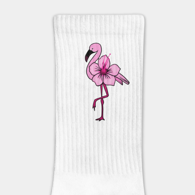 Flamingo Floral, Hawaiian Flower, Love Flamingos by logiamerch