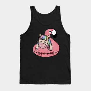 Unicorn Flamingo Chillin Tank Top