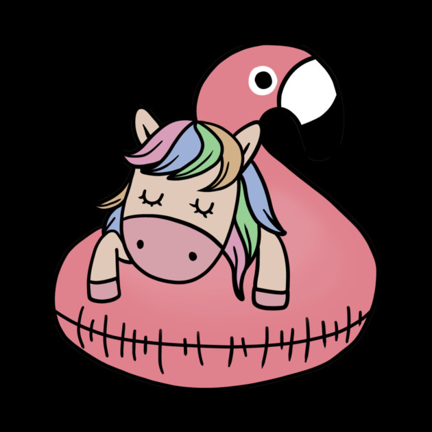 Unicorn Flamingo Chillin by logiamerch