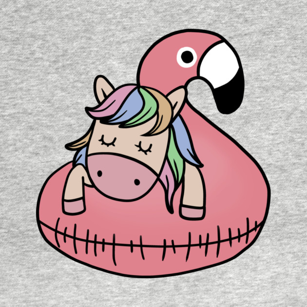 Unicorn Flamingo Chillin by logiamerch