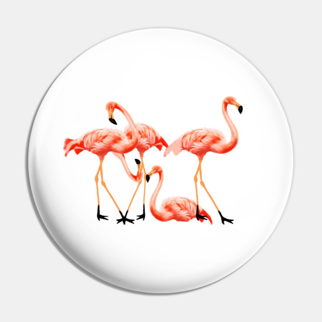 Flamingo Flock, Love Flamingos Tropical Birds Pin by logiamerch