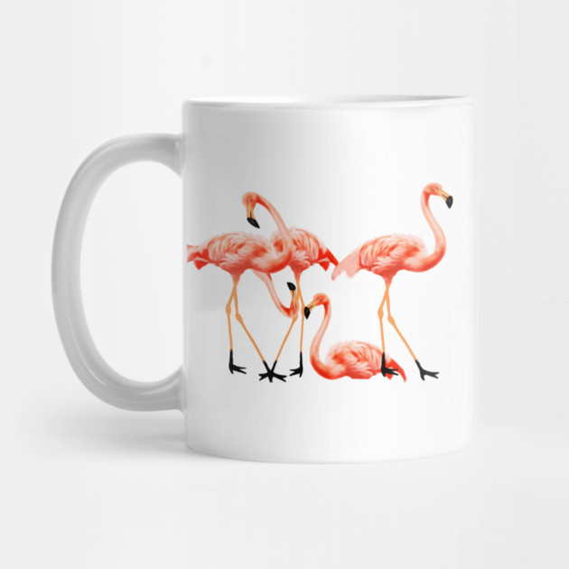 Flamingo Flock, Love Flamingos Tropical Birds by logiamerch