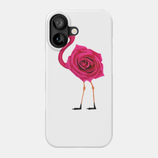 Flamingo with Rose Body, Love Flamingos Phone Case