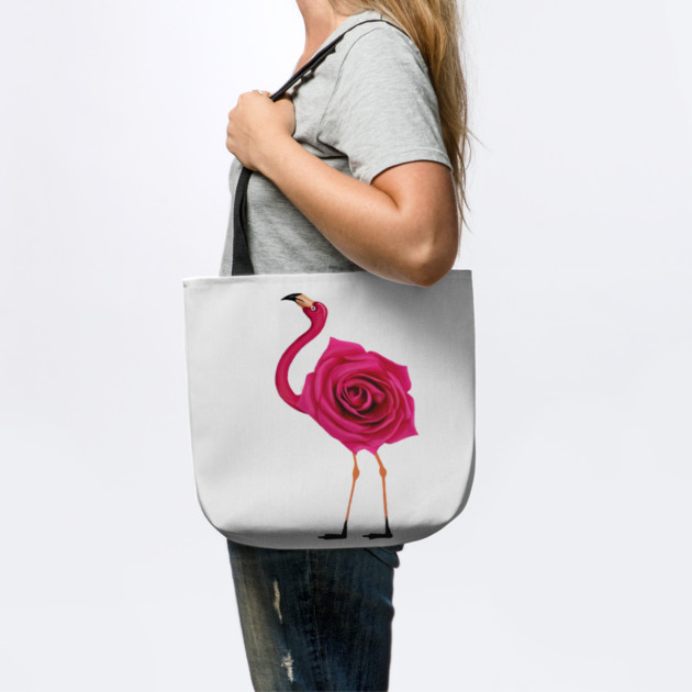 Flamingo with Rose Body, Love Flamingos by logiamerch