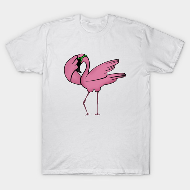 Funny Flamingo Dab Dabbing Dancing, Love Flamingos T-Shirt by logiamerch