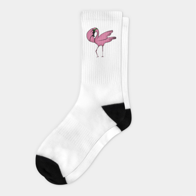 Funny Flamingo Dab Dabbing Dancing, Love Flamingos Socks by logiamerch
