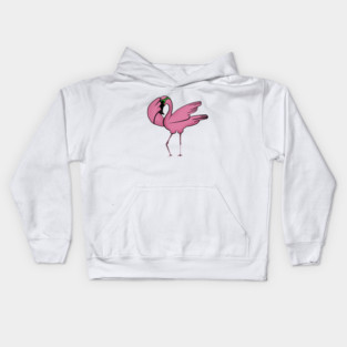 Funny Flamingo Dab Dabbing Dancing, Love Flamingos Kids Hoodie