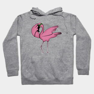 Funny Flamingo Dab Dabbing Dancing, Love Flamingos Hoodie