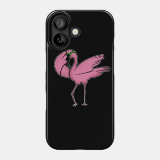 Funny Flamingo Dab Dabbing Dancing, Love Flamingos Phone Case