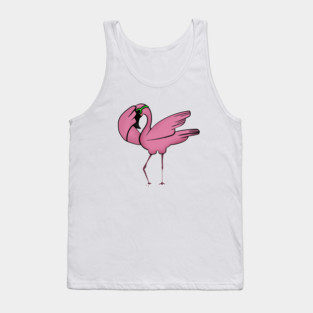 Funny Flamingo Dab Dabbing Dancing, Love Flamingos Tank Top