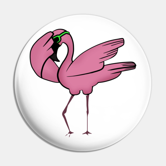 Funny Flamingo Dab Dabbing Dancing, Love Flamingos Pin by logiamerch