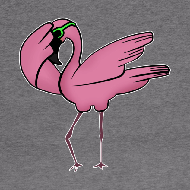 Funny Flamingo Dab Dabbing Dancing, Love Flamingos by logiamerch