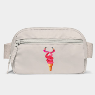 Tropical Floral Icecream, Love Flamingos Bag