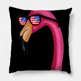 Flamingo USA America Miami, Love Flamingos Tropical Pillow