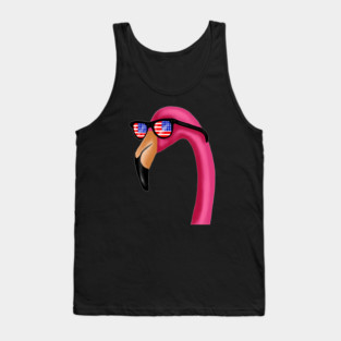 Flamingo USA America Miami, Love Flamingos Tropical Tank Top