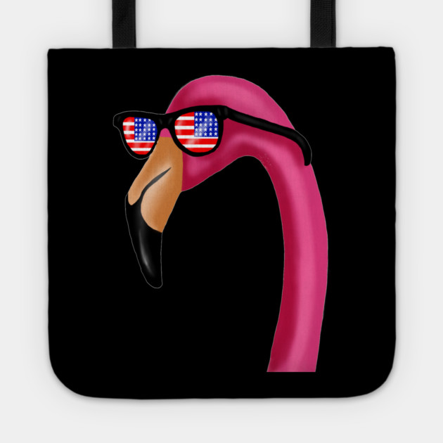 Flamingo USA America Miami, Love Flamingos Tropical Tote by logiamerch