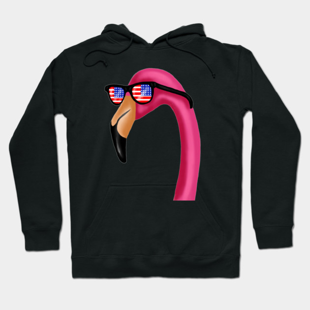 Flamingo USA America Miami, Love Flamingos Tropical Hoodie by logiamerch
