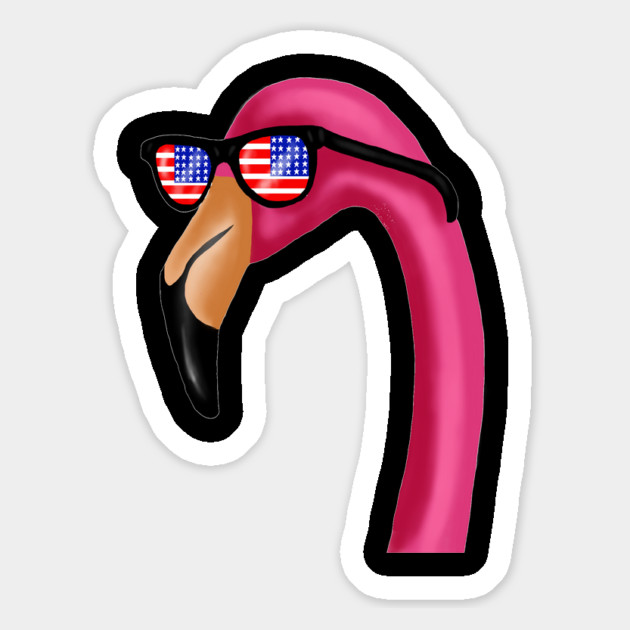 Flamingo USA America Miami, Love Flamingos Tropical Magnet by logiamerch