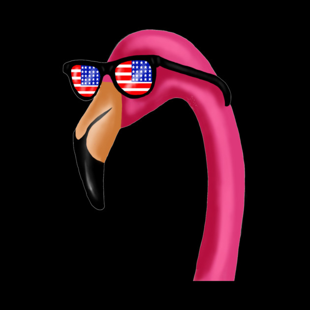Flamingo USA America Miami, Love Flamingos Tropical by logiamerch