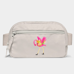 Flamingo Floral Tropical Flowers, Love Flamingos Bag