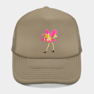 Flamingo Floral Tropical Flowers, Love Flamingos Hat